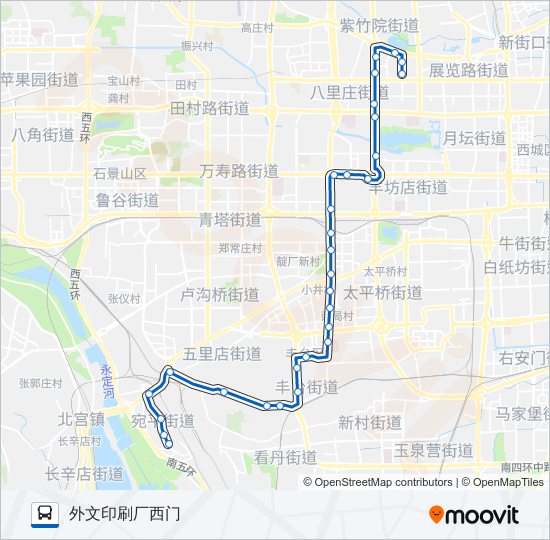 77 bus Line Map