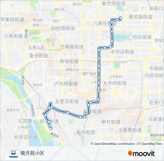77 Bus Line Map