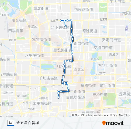 公交80路的线路图