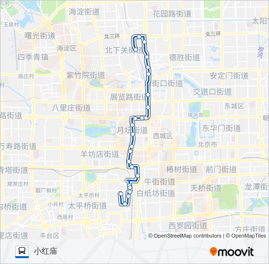 公交80路的线路图