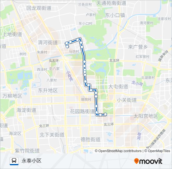 公交81路的线路图