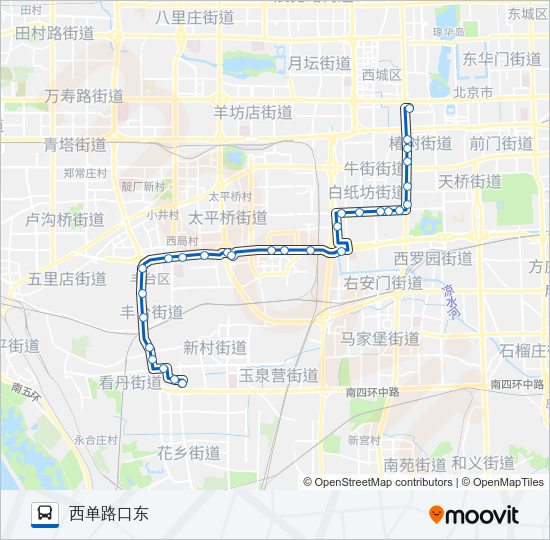 公交83路的线路图