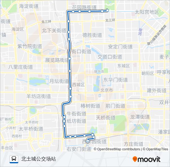 公交84路的线路图