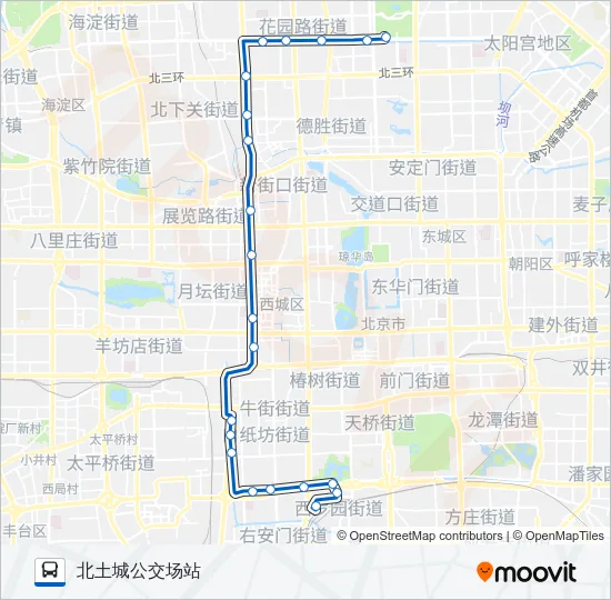 公交84路的线路图