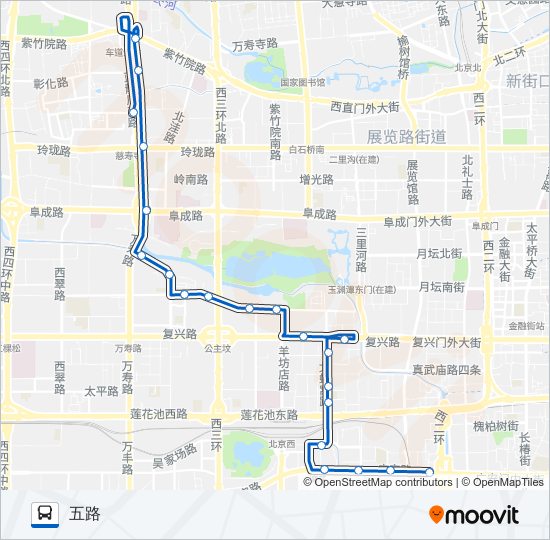 公交85路的线路图