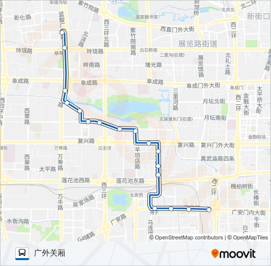 公交85路的线路图