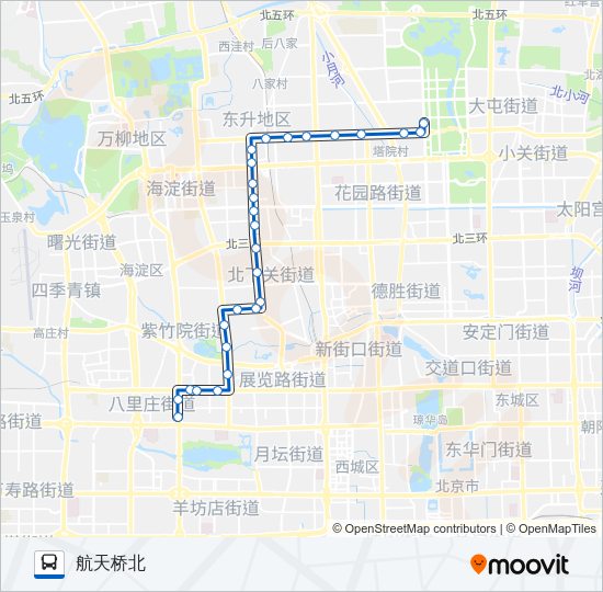 公交86路的线路图