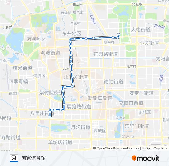 公交86路的线路图