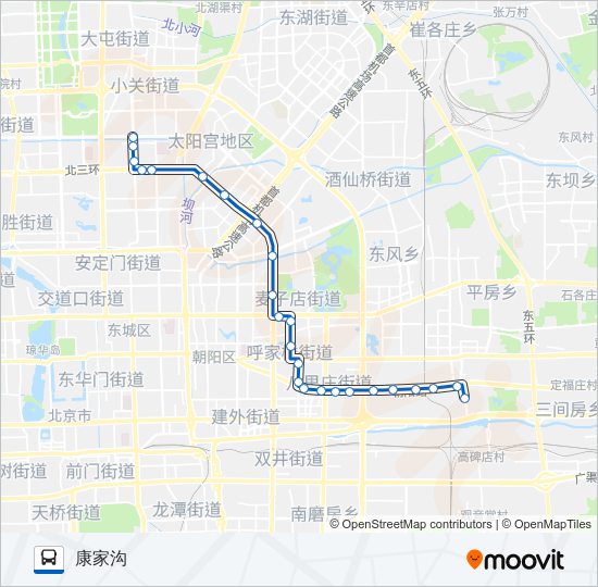 公交95路的线路图