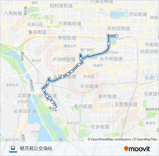 96 Bus Line Map