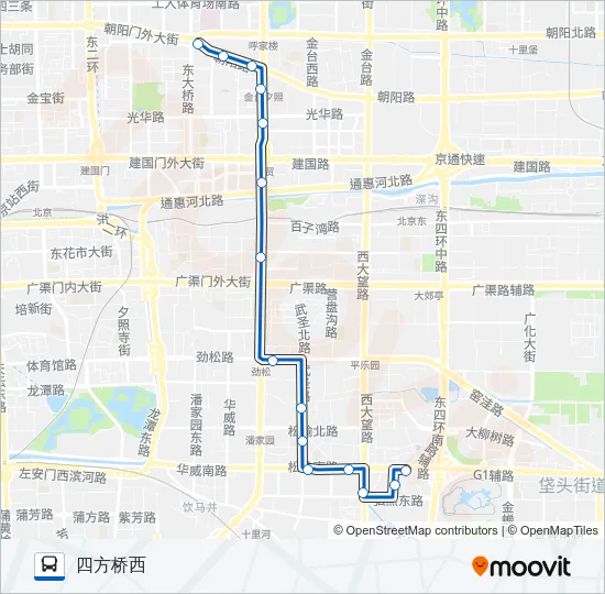 98 Bus Line Map