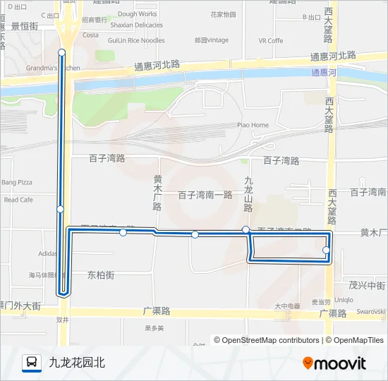 专5 Bus Line Map
