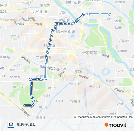临8 Bus Line Map