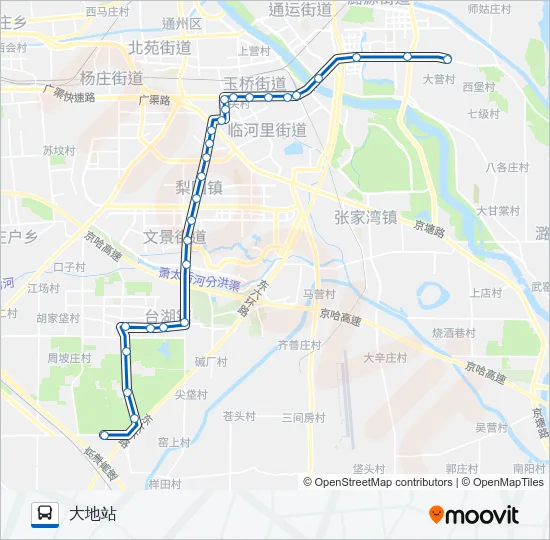 临8 Bus Line Map
