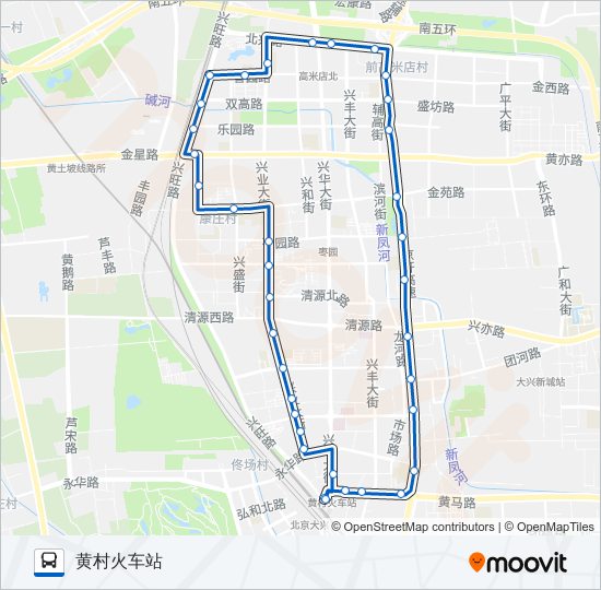 兴1 bus Line Map