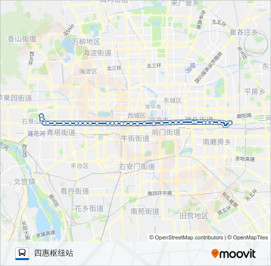 夜1 Bus Line Map