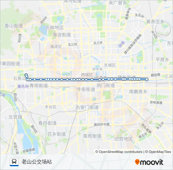夜1 Bus Line Map