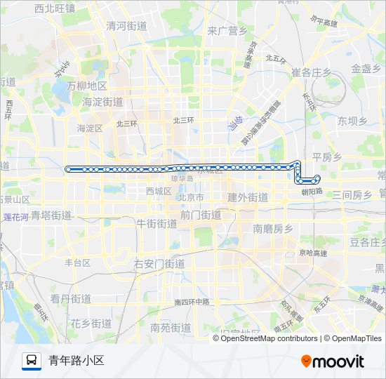 公交夜3路的线路图