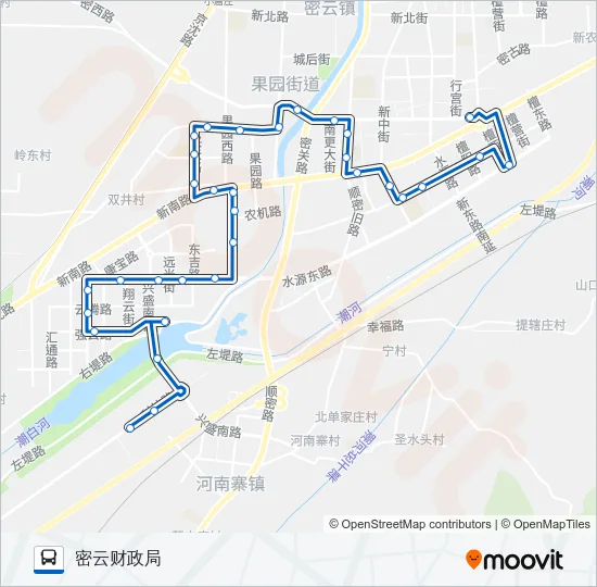 密1 Bus Line Map