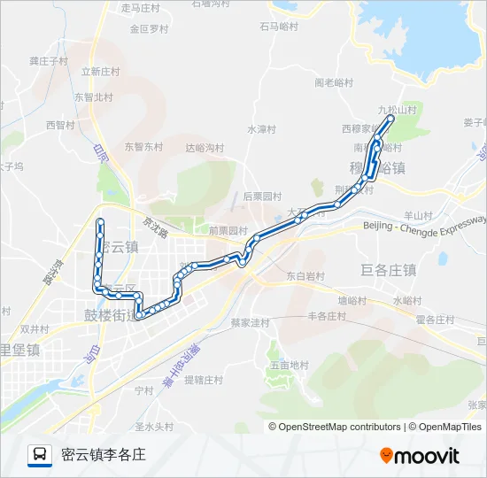 密2 Bus Line Map