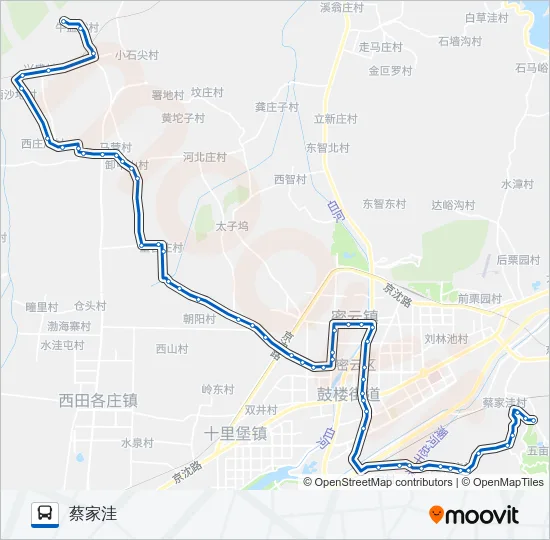 密3 Bus Line Map