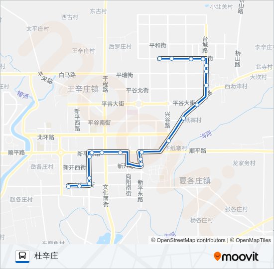 公交平4路的线路图