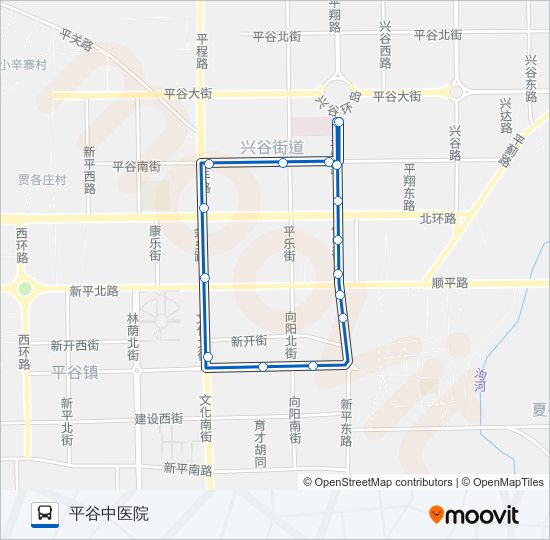 平5 bus Line Map