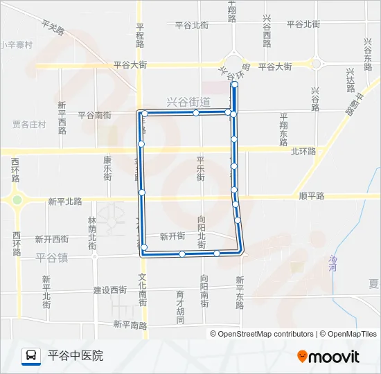 平5 Bus Line Map