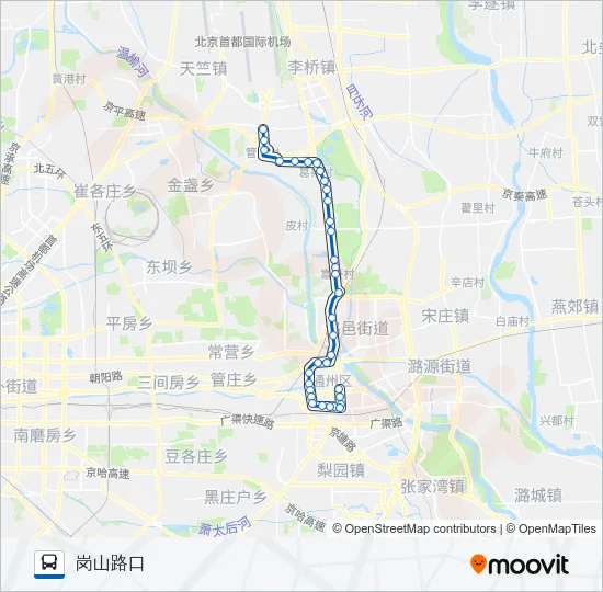 通1 Bus Line Map