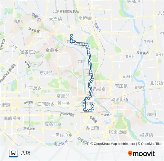通1 Bus Line Map