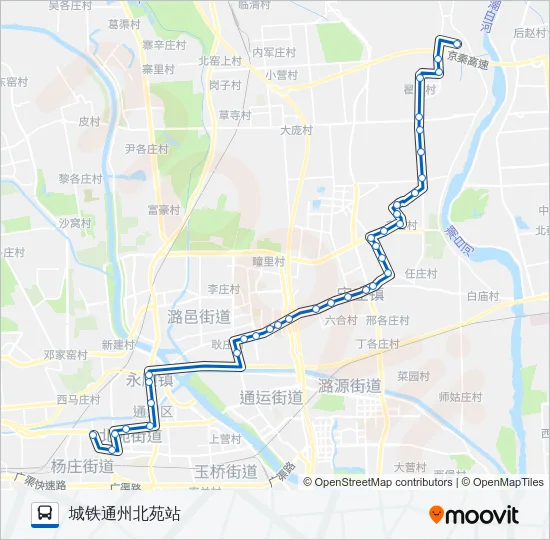通2 Bus Line Map