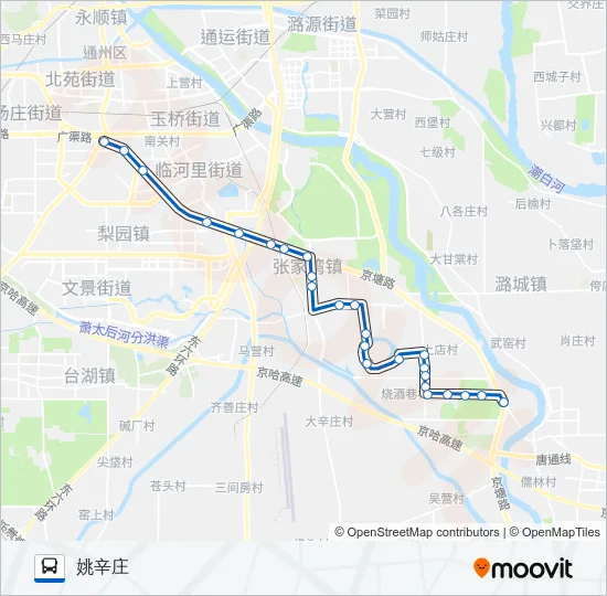 通5 Bus Line Map