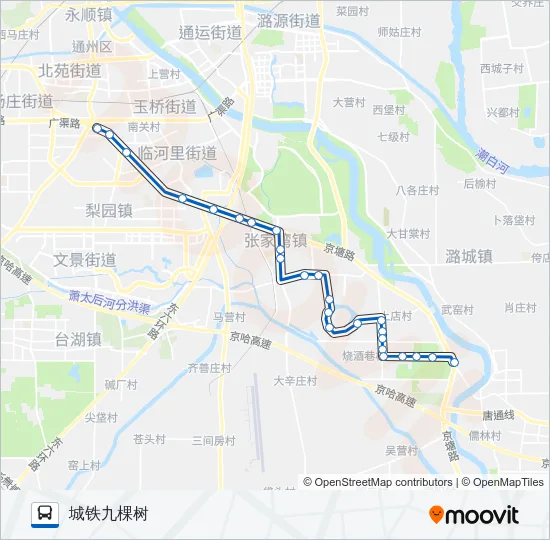 通5 Bus Line Map