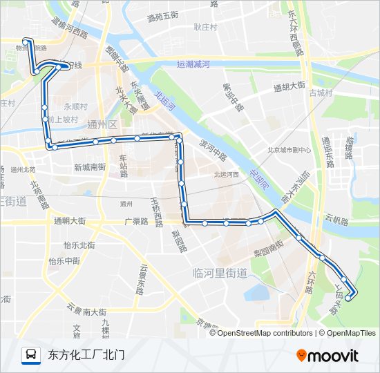 公交通6路的线路图