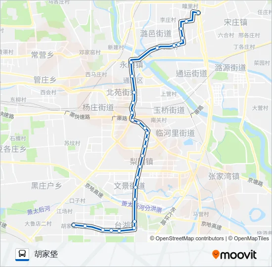 通7 Bus Line Map
