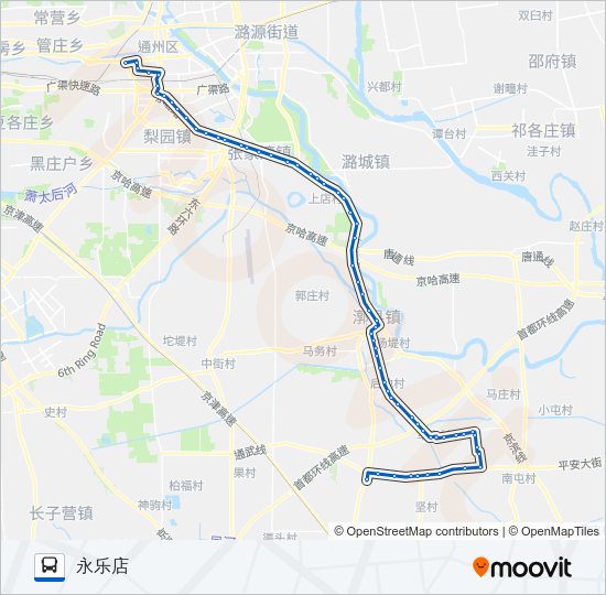 公交通9路的线路图