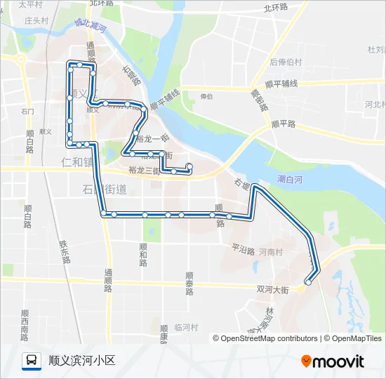 顺1 Bus Line Map