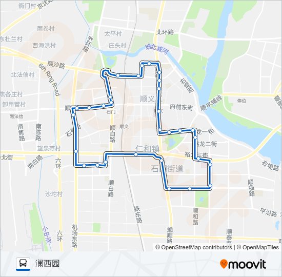 公交顺3路的线路图