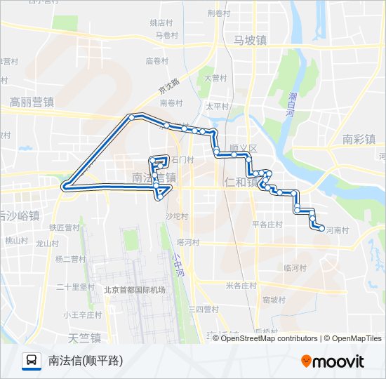 公交顺4路的线路图