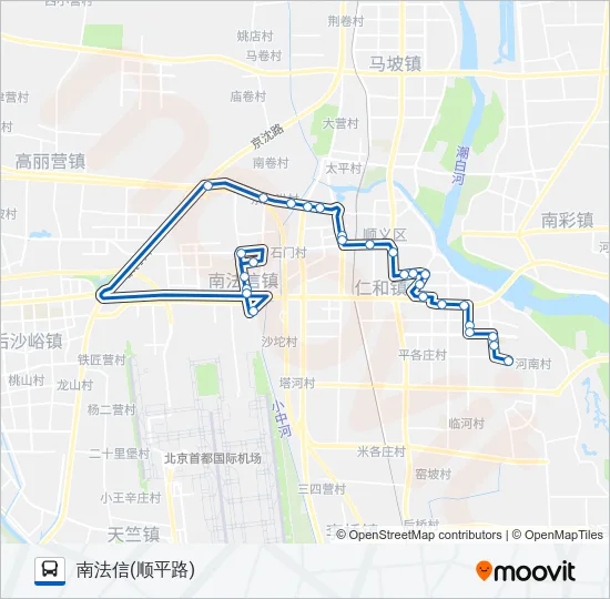顺4 Bus Line Map