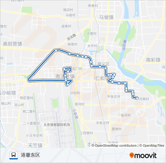 公交顺4路的线路图