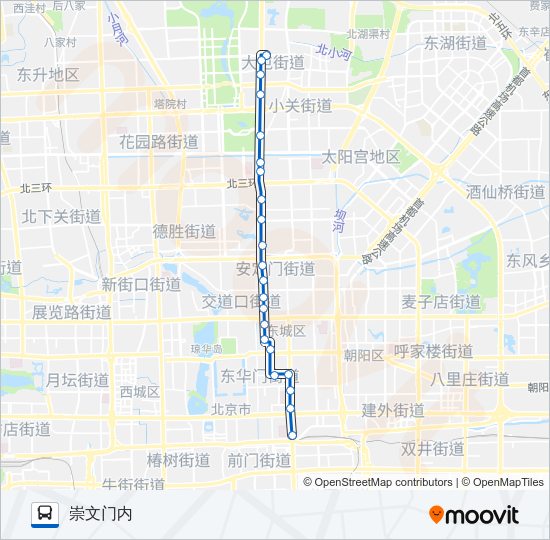 公交108路的线路图