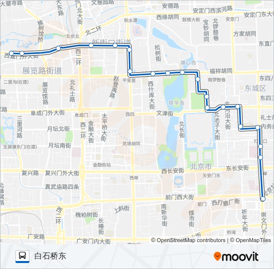 公交111路的线路图