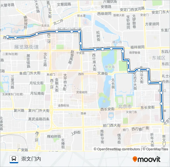 公交111路的线路图
