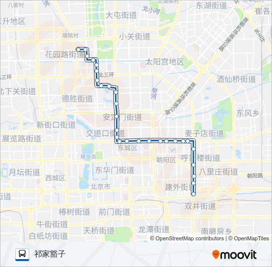 113 bus Line Map