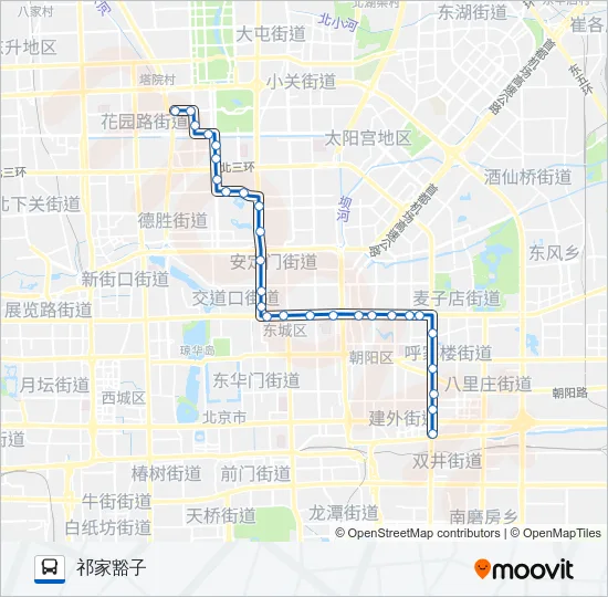 113 Bus Line Map