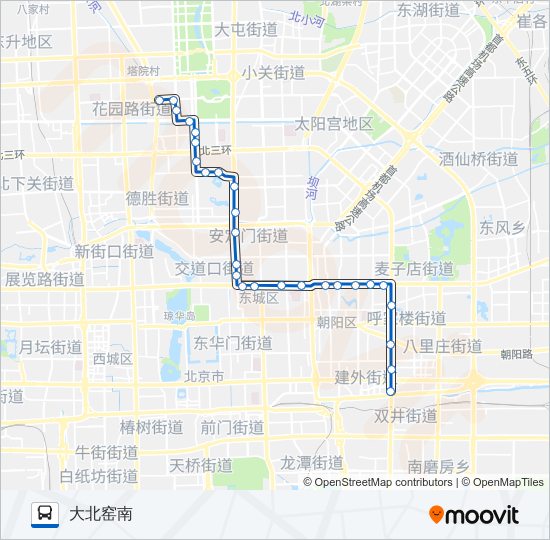 113 bus Line Map