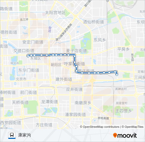 公交115路的线路图