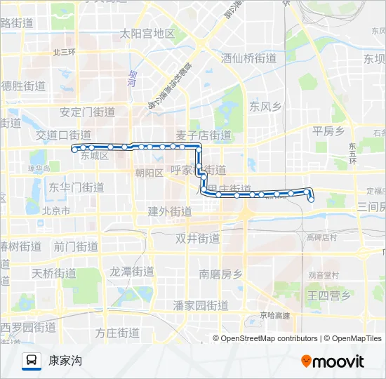 公交115路的线路图