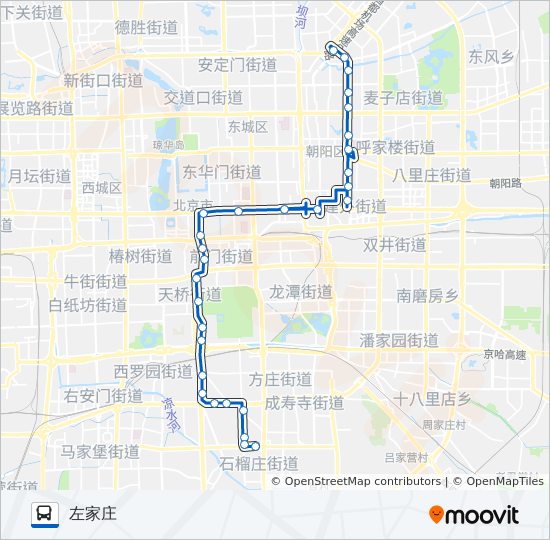 1 Route Schedules Stops Maps 左家庄